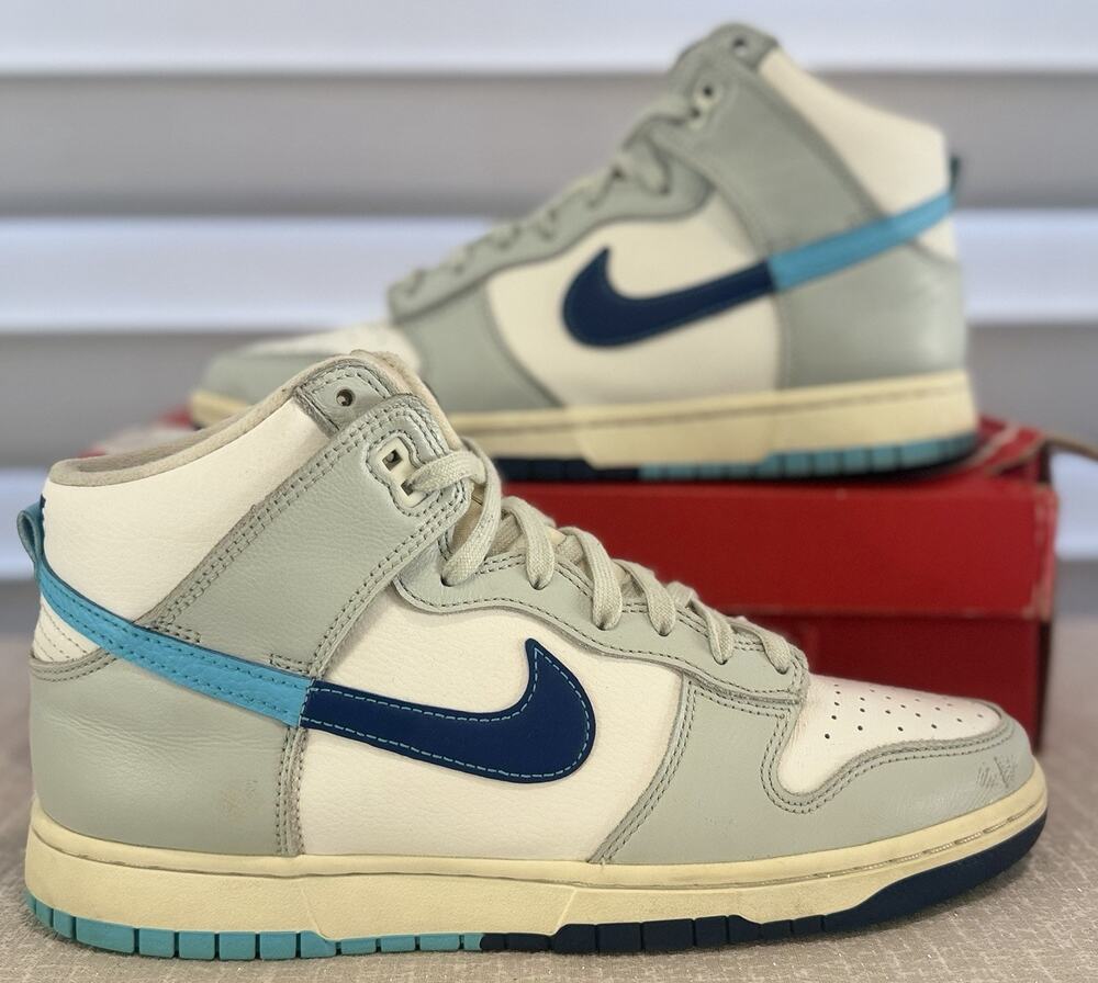 Nike Dunk High Retro SE Blue Baltic basketball shoes Men's 9 (DZ2535 100)
